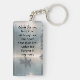 Porte-clefs Souvenir de mémoire Canoë du lac sauvage