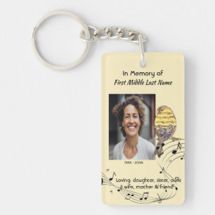 Porte-clefs Souvenir musical chrétien mémorial Oiseau