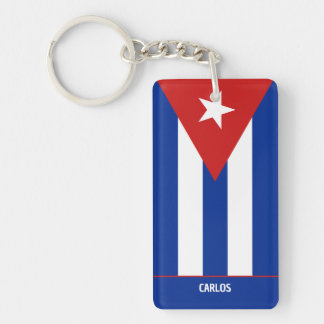 Porte-clefs Souvenir patriotique Drapeau Cubain