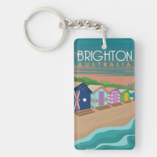 Porte-clefs souvenir voyage rétro vintage Brighton Australie