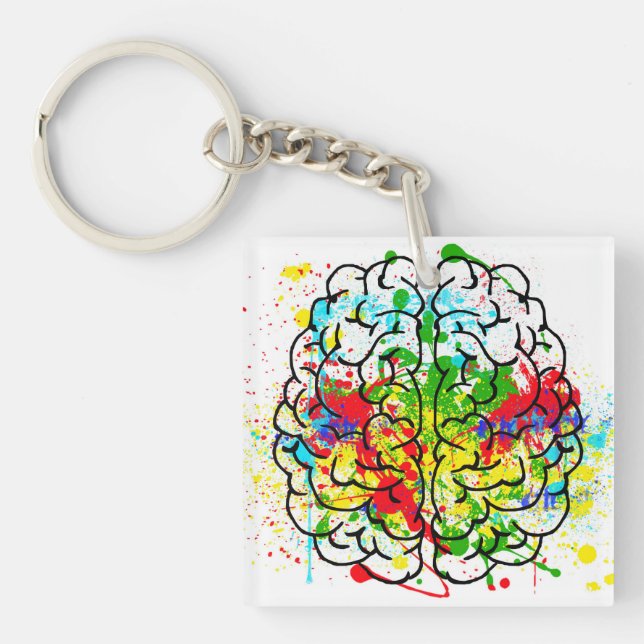 Porte-clefs Soyez aimable avec votre porte - clé acrylique de (Devant)
