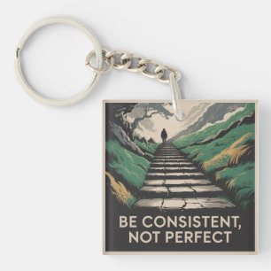 Porte-clefs Soyez cohérent, pas parfait