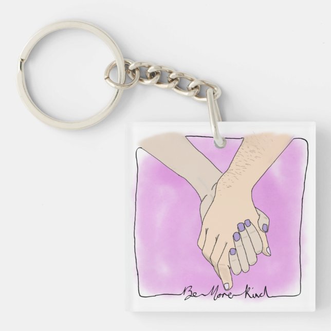 Porte-clefs Soyez plus gentil avec votre bague de touches (Devant)