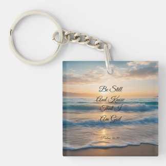 Porte-clefs "Soyez Toujours Et Sachez Que Je Suis Dieu" Sunris