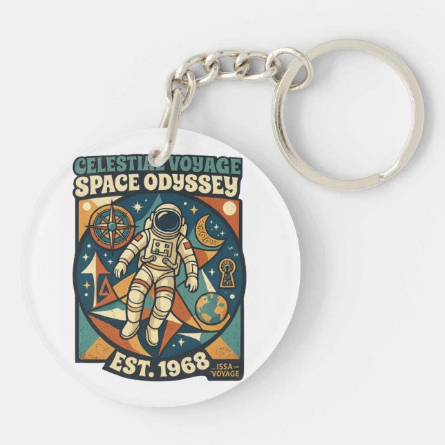 Porte-clefs Space Odyssey – Cosmic Adventure for Space Lovers (Dos)