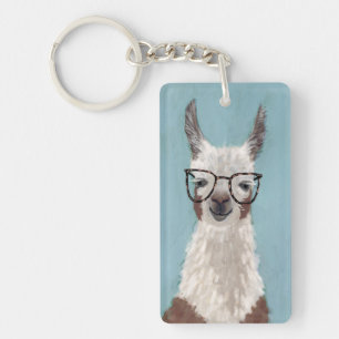 Porte-clefs Spécifications Llama - Lunettes surdimensionnées