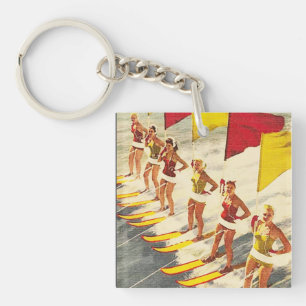 Porte-clefs Spectacle aquatique vintage de Floride