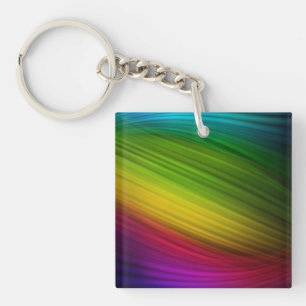Porte-clefs Spectre Impressionnant de Couleurs de l'Arc-en-Cie