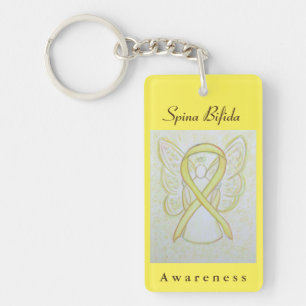Porte-clefs Spina Bifida Sensibilisation Ruban Angel Porte - c