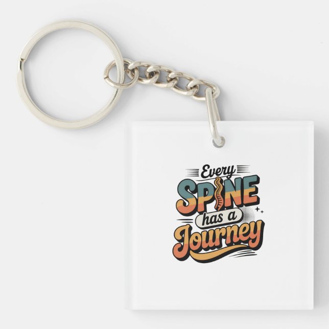 Porte-clefs Spine Care Journey and Body Alignment (Devant)
