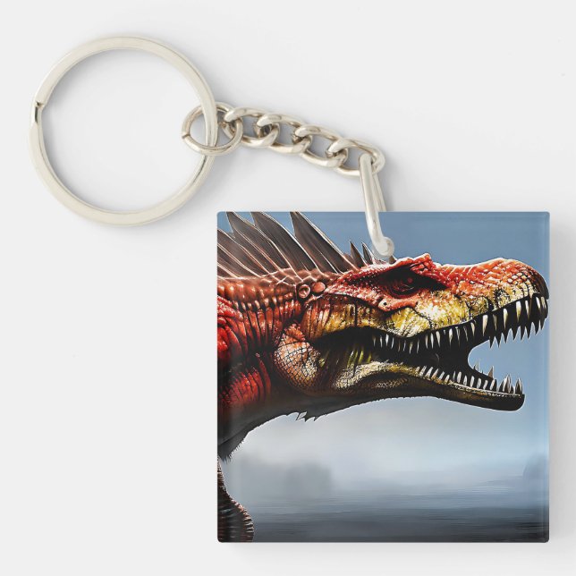 Porte-clefs Spinosaurus Dinosaure, (Devant)