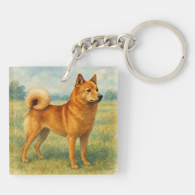 Porte-clefs Spitz finlandais (Dos)