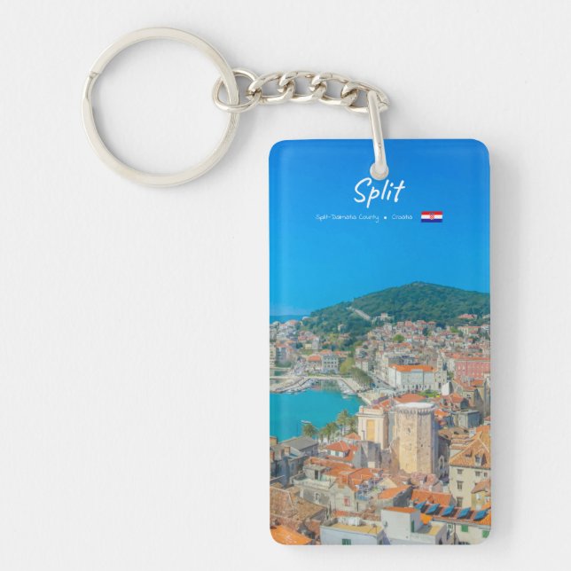 Porte-clefs Split, Croatie - Ville côtière élégante (Devant)