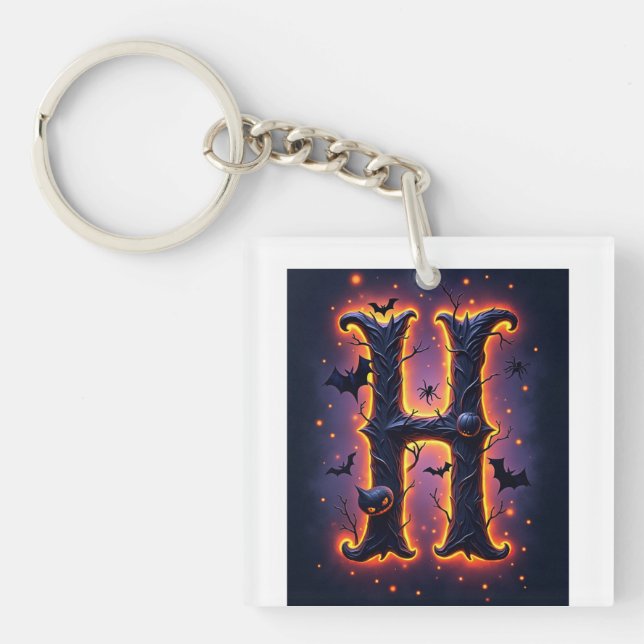 Porte-clefs Spooky Letter H Men's Tee Shirt (Devant)