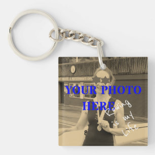 Porte-clefs Sport est ma vie photos personnalisées et memento
