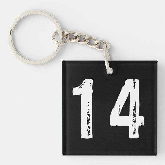 Porte-clefs Sport numéro 14 (Devant)