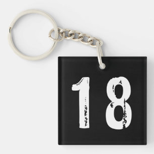 Porte-clefs Sport numéro 18