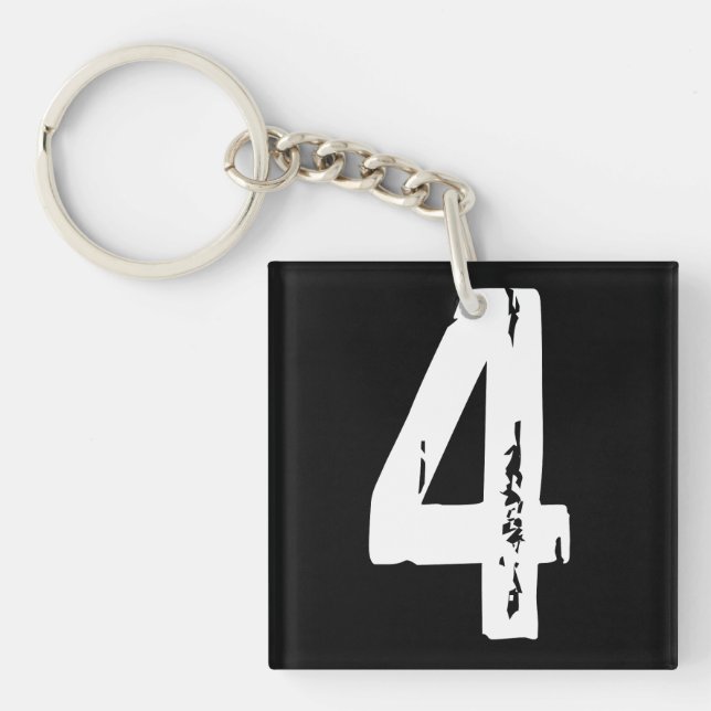Porte-clefs Sport numéro quatre (Devant)
