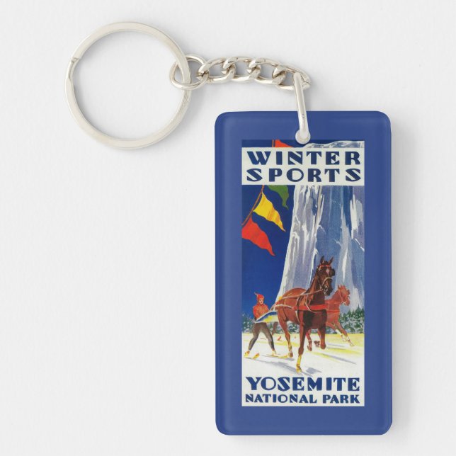 Porte-clefs Sports d'hiver chez Yosemite PosterYosemite, CA (Devant)