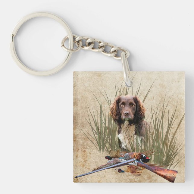 Porte-clefs Sprocker Spaniel Tapestry Poster Triptyque Acryliq (Devant)