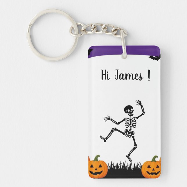 Porte-clefs Squelette dansant (Devant)
