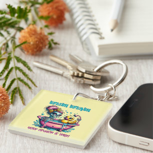 Porte-clefs Squelette d'art de mots drôle de sarcasme