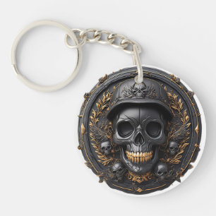 Porte-clefs Squelette gothique pour motards et amateurs de sty