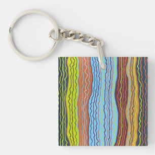 Porte-clefs Squiggles modernes 4 Porte - clé