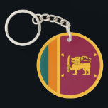 Porte-clefs Sri Lanka Flag<br><div class="desc">Patriotic flag of Sri Lanka.</div>
