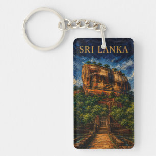 Porte-clefs Sri Lanka : Nuit mystique Sigiriya Art Souvenir