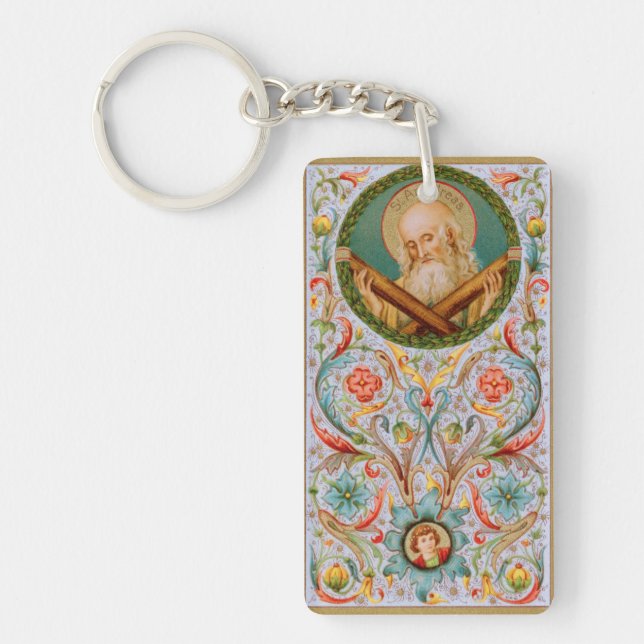 Porte-clefs St. André l'Apôtre (JMAS 02) Rectangulaire (Devant)