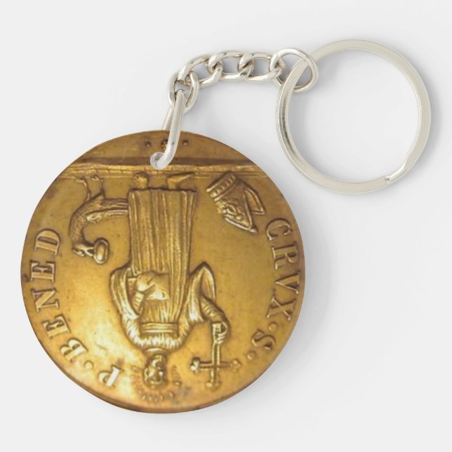 Porte-clefs St Benedict medal Keychain (Dos)