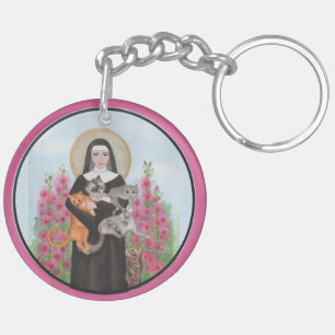 Porte-clefs St de patronne de Gertrude de saint de porte - cl