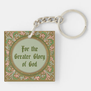 Porte-clefs St. Ignace Loyola (BK 050; devise en anglais)