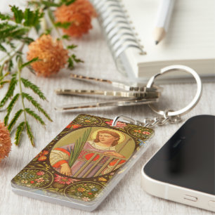 Porte-clefs St. Lawrence de Rome (PM 04) Personnalisable