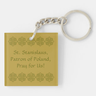 Porte-clefs St. Stanislaus Kostka (SNV 25) Dos vierge/DIY