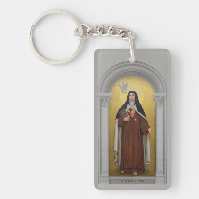 Porte-clefs St Teresa d'Avila Teresa de prière de Jésus (Devant)
