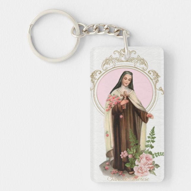 Porte-clefs St Therese du cru religieux de Jésus d'enfant (Devant)