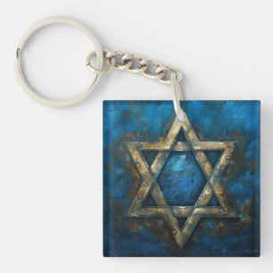 Porte-clefs Star David Art numérique
