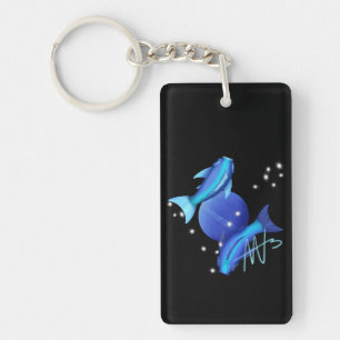 Porte-clefs Starry Pisces Neptune Zodiac