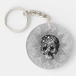 Porte-clefs Starry Skull {{ avec du texte personnalisé}}