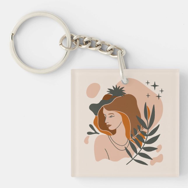 Porte-clefs Stars Boho Woman (Devant)