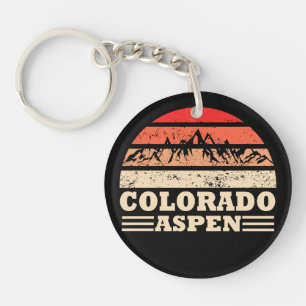 Porte-clefs Station de ski vintage d'Aspen Colorado