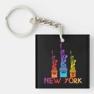 PORTE-CLEFS STATUE DE LA LIBERTÉ NEWYORK COLORÉE