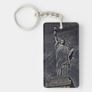 Porte-clefs Statue de la peinture de liberté