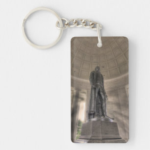 Porte-clefs Statue en bronze du mémorial Thomas Jefferson