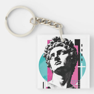 Porte-clefs Statue grecque rétro Jésus brutaliste Colossiens 2