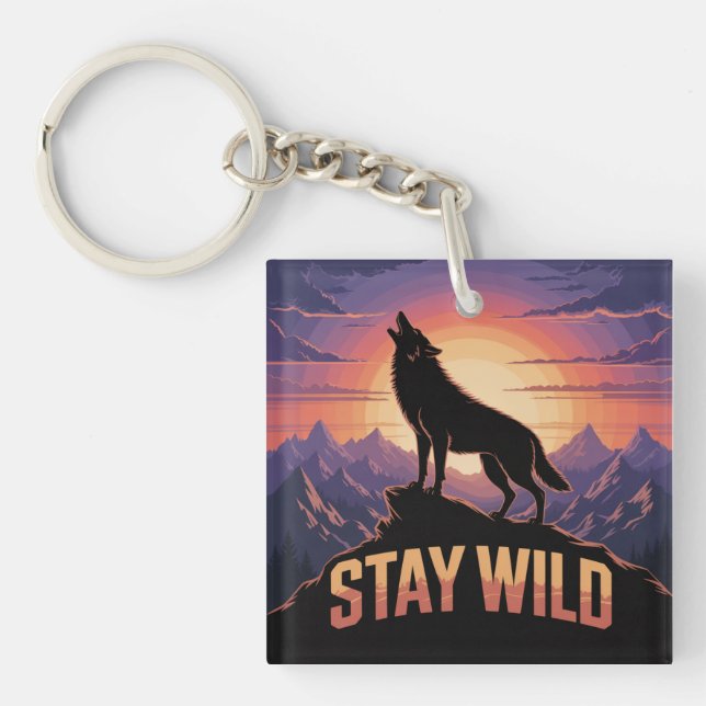 Porte-clefs Stay Wild (Devant)