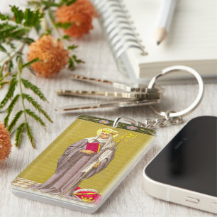 Porte-clefs Ste Etheldreda ou Ste Audrey (P 003)