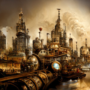 Porte-clefs Steampunk City